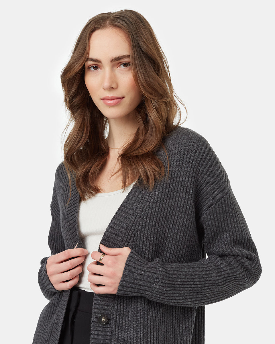 Oversized Button Cardigan