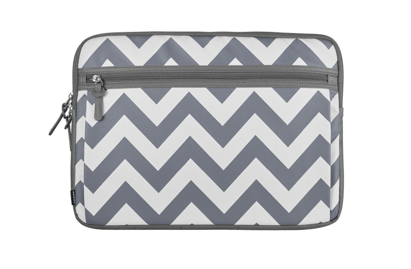 16" Modal Chevron Laptop Sleeve - White - Grey