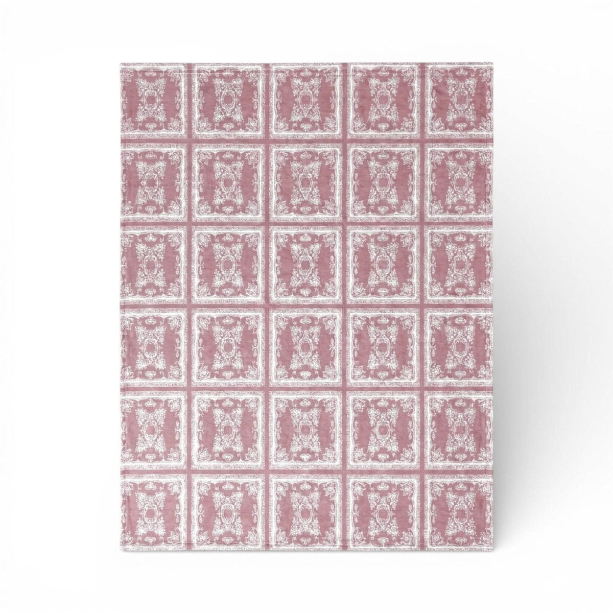 Lemon Tree Stone Washed Cotton Reversible Throw Blanket - Red