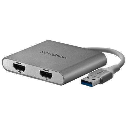 Insignia USB 3.0 to Dual HDMI Adapter (NS-PU32H4A-C)