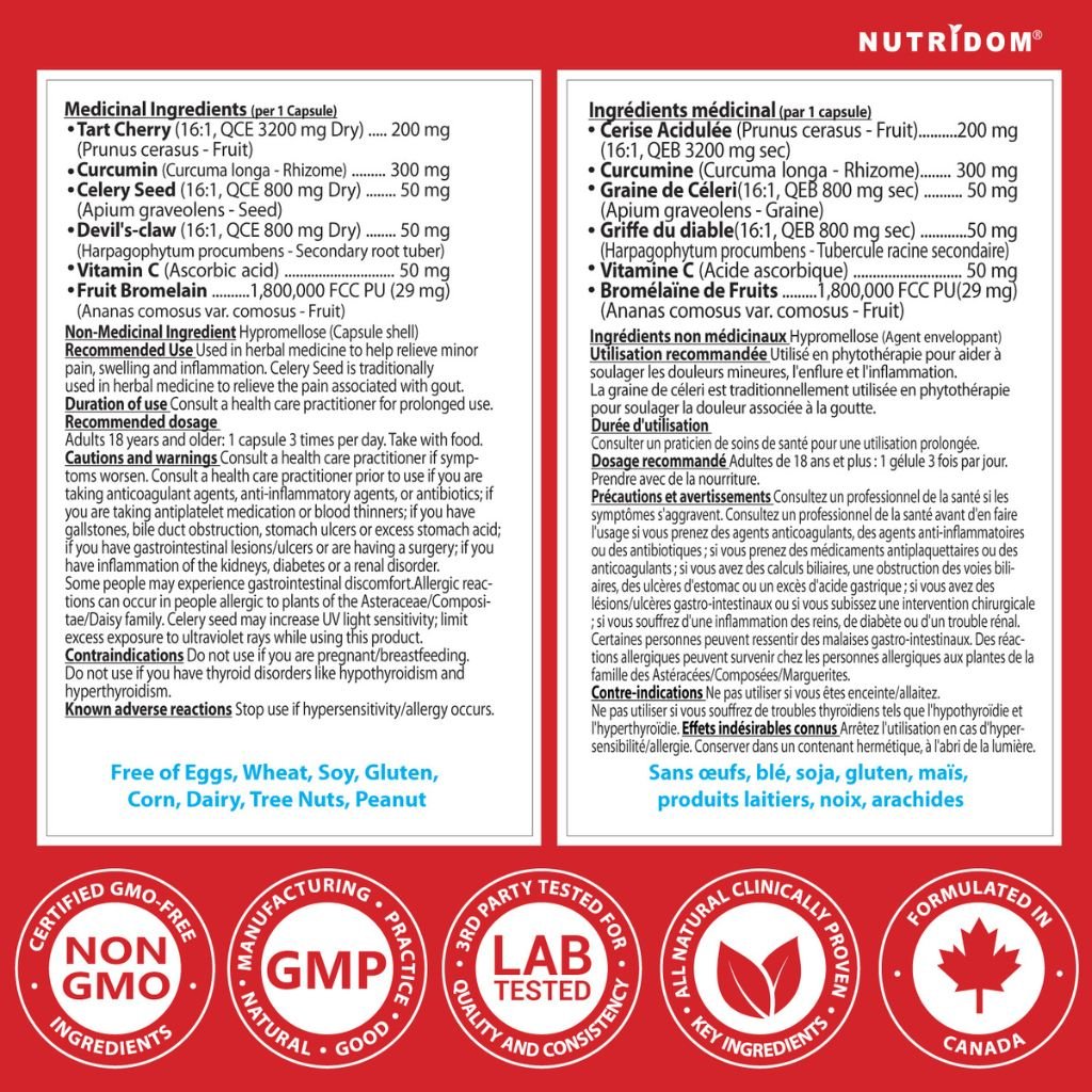 Nutridom GOUTart (Gout Relief), 60 VCaps