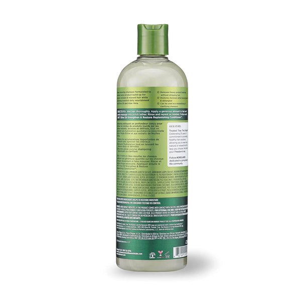 Shampoing Crème Nettoyant en Profondeur à l'Huile d'Olive et à l'Aloès ORS Infusé d'Aloès Véra pour une Hydratation Rajeunissante 473 ml