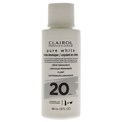 CLAIROL PROFESSIONAL CRÈME RÉVÉLATRICE PURE WHITE 20 VOL. 2 OZ