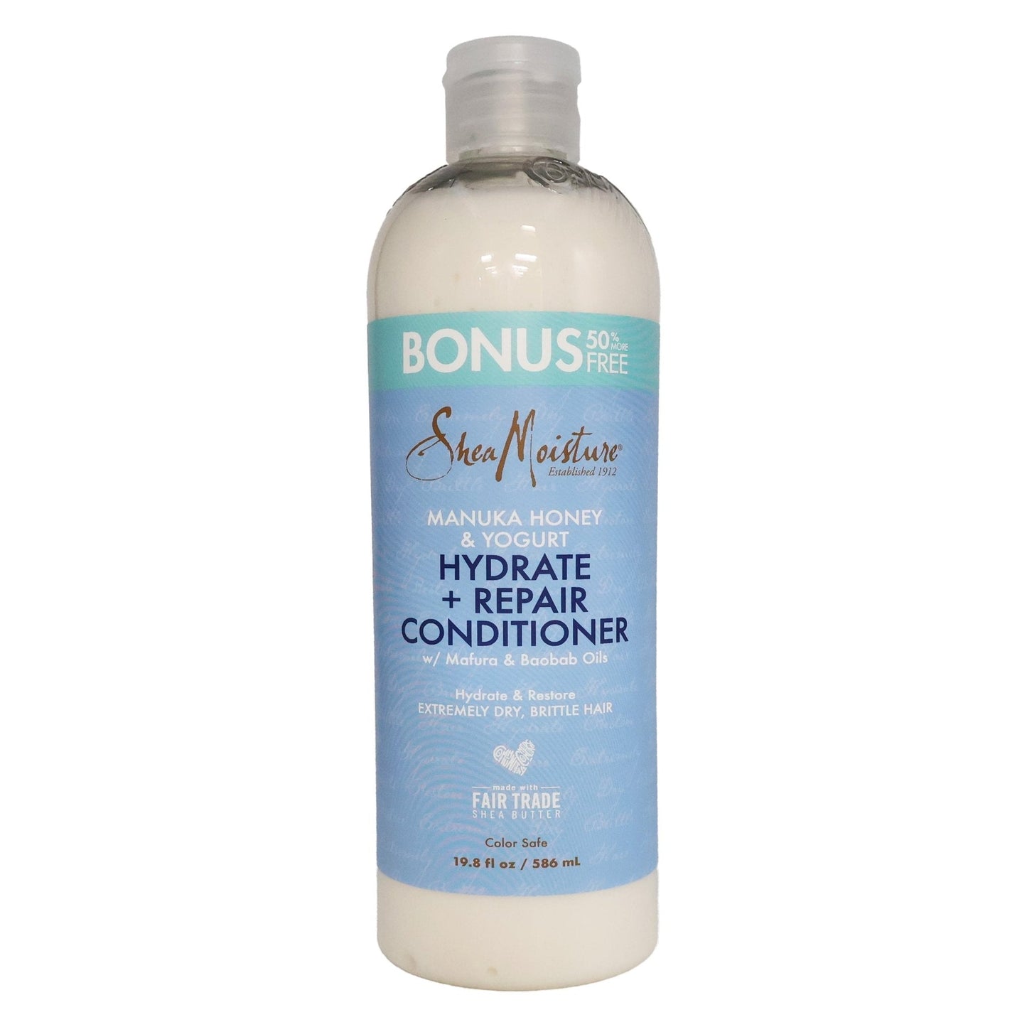 REVITALISANT HYDRATANT ET RÉPARATEUR SHEA MOISTURE MIEL DE MANUKA ET YAOURT 561 G