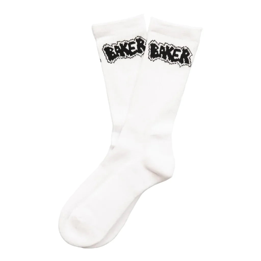 Baker 'Sock Of Destruction' Crew Socks - White