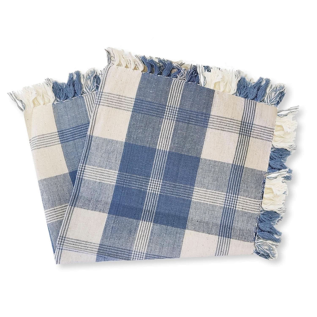 Lemon Tree Soft Blue Cloth Napkin - Set of 4