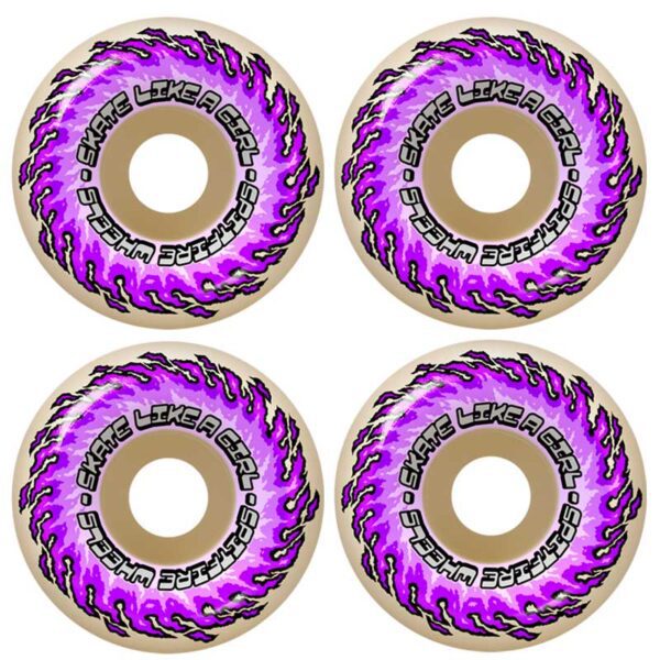 Spitfire x Skate Like A Girl 'Formula Four' '99A Wheels 54MM - Purple