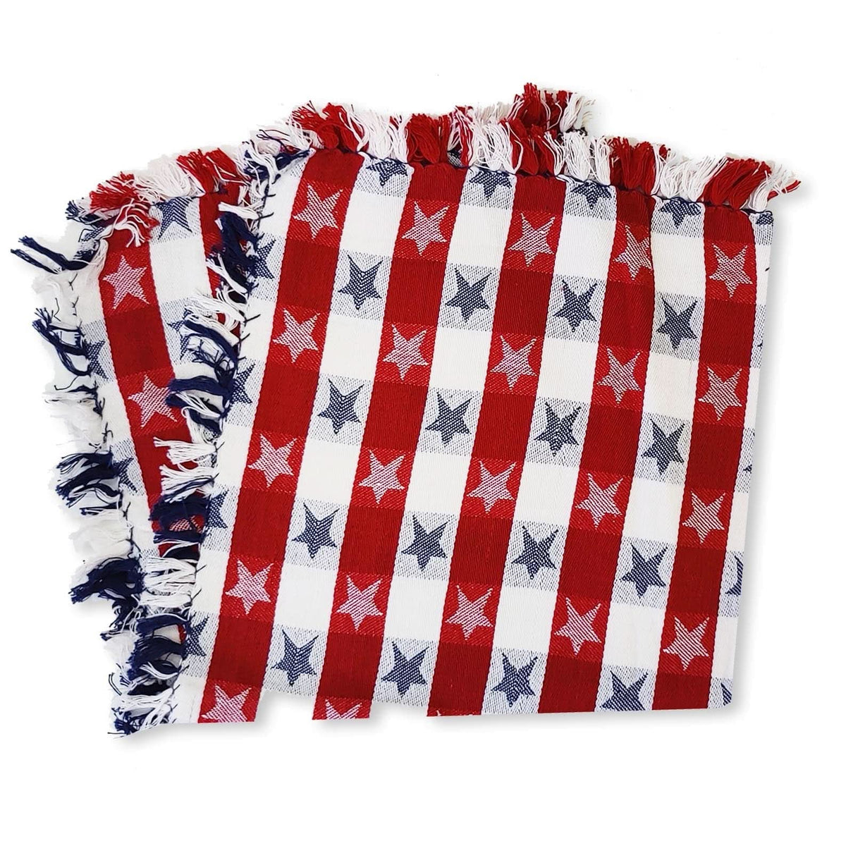 Lemon Tree Stars and Stripes Cloth Napkin - Set of 4