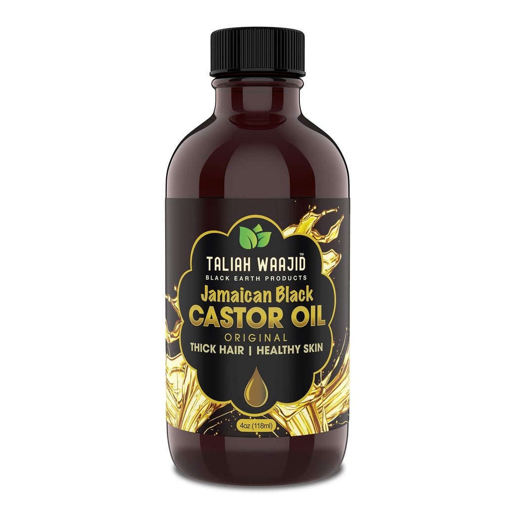 TALIAH WAAJID BLACK EARTH PRODUCTS HUILE DE RICIN NOIRE DE JAMAÏQUE JBCO ORIGINALE 4OZ