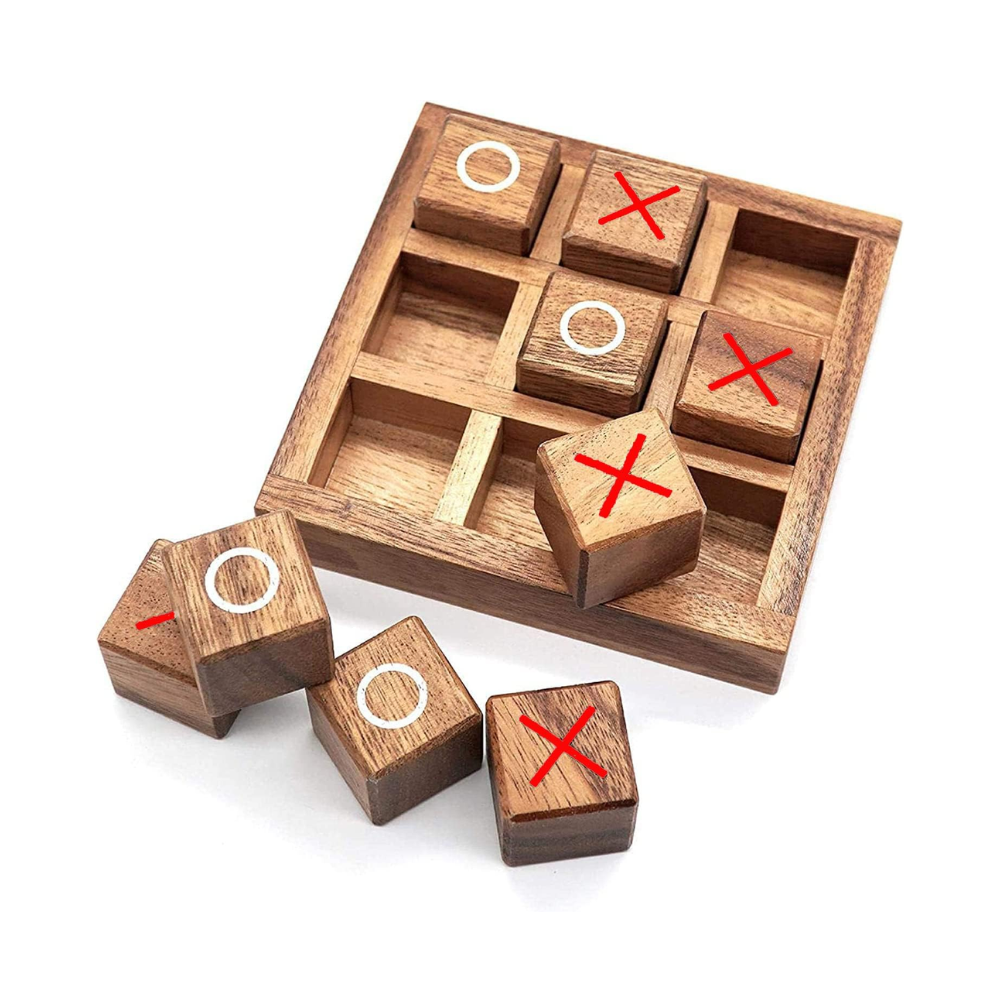 Jeu de société Tic Tac Toe en bois (HD-05764)