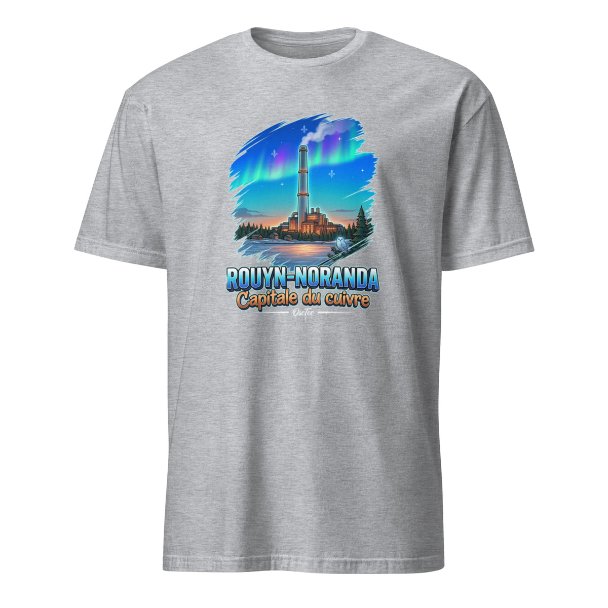 OseTee Rouyn-Noranda T-shirt, Sport Grey – T-shirt Rouyn-Noranda gris sport, Abitibi-Témiscamingue, Québec