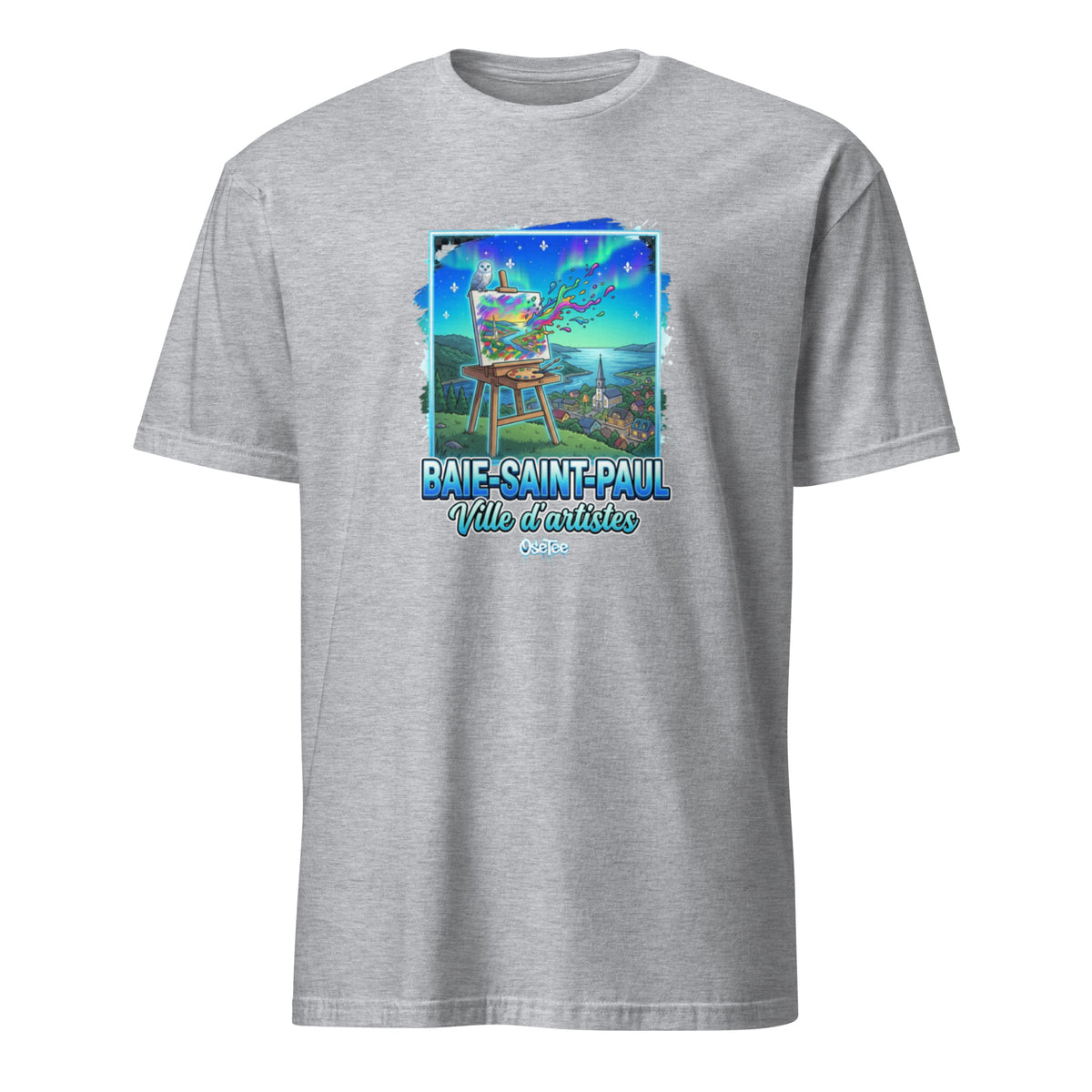 OseTee Baie-Saint-Paul T-shirt, Sport Grey – T-shirt Baie-Saint-Paul gris sport, Charlevoix, Québec