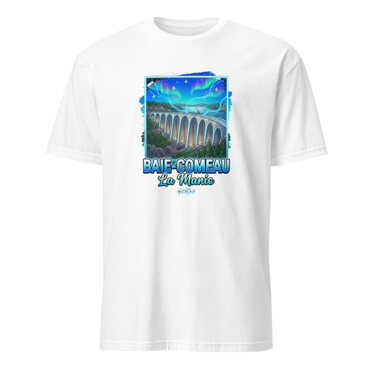 OseTee Baie-Comeau T-shirt, White – T-shirt Baie-Comeau blanc, Côte-Nord, Québec