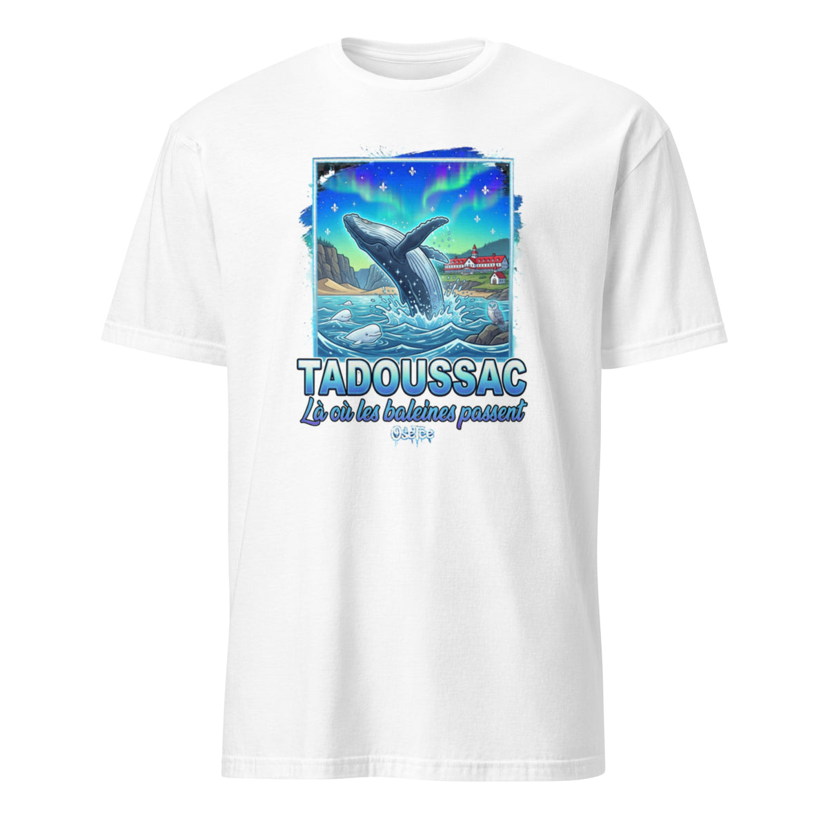 OseTee Tadoussac T-shirt, White – T-shirt Tadoussac blanc, Côte-Nord, Québec