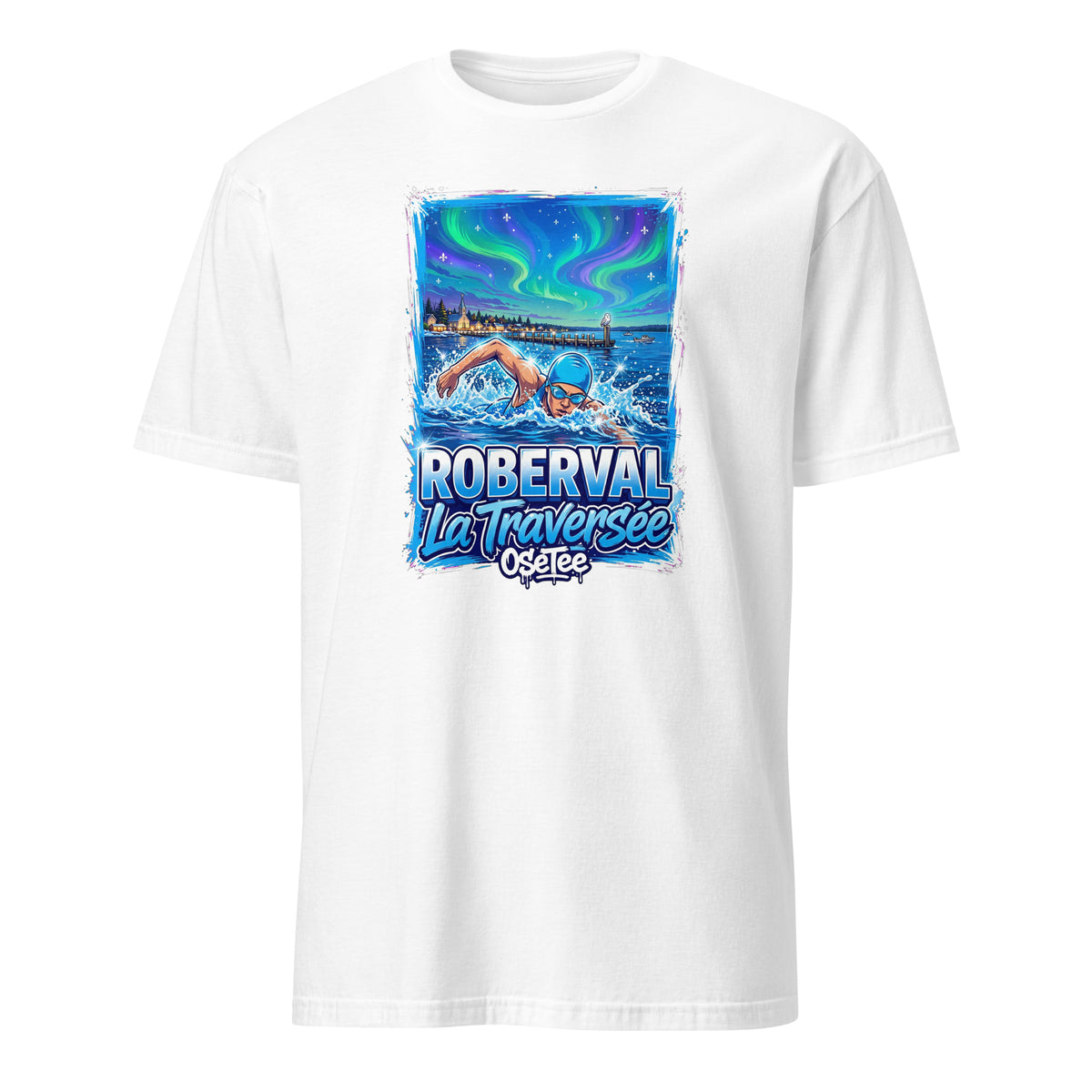 OseTee Roberval T-shirt, White – T-shirt Roberval blanc, Saguenay–Lac-Saint-Jean, Québec