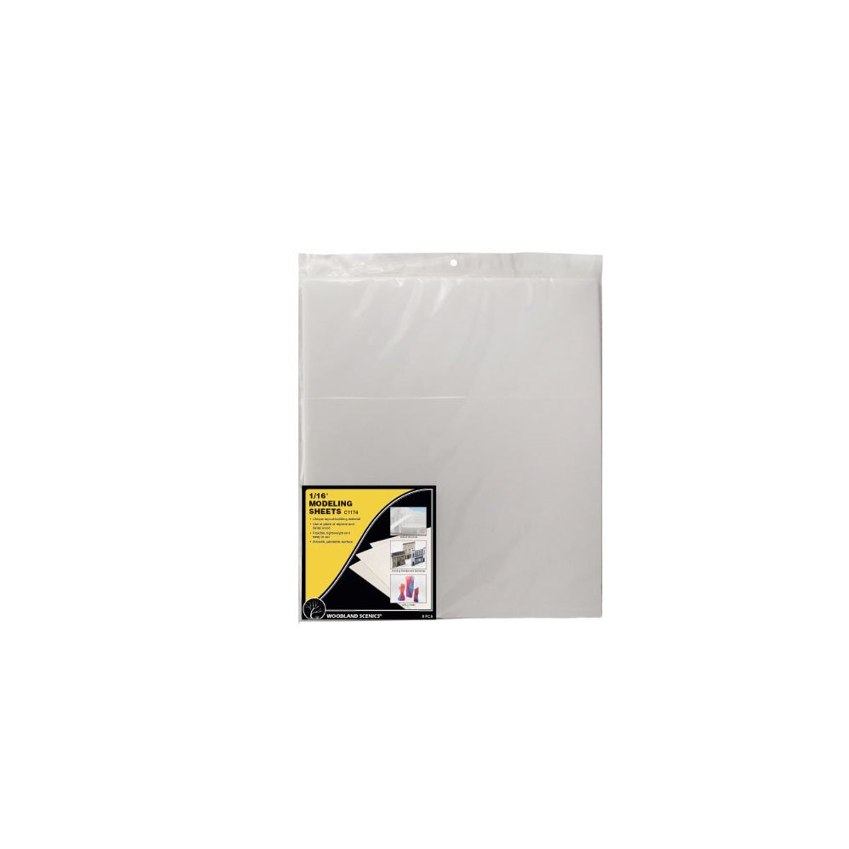 Woodland Scenics Modeling Sheets 16 x 18" 40.6 x 45.7cm 1/16" .16cm Thick Pkg of 8