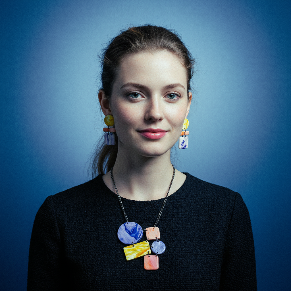 Colorful Pastel Color Clip On Earrings Handmade