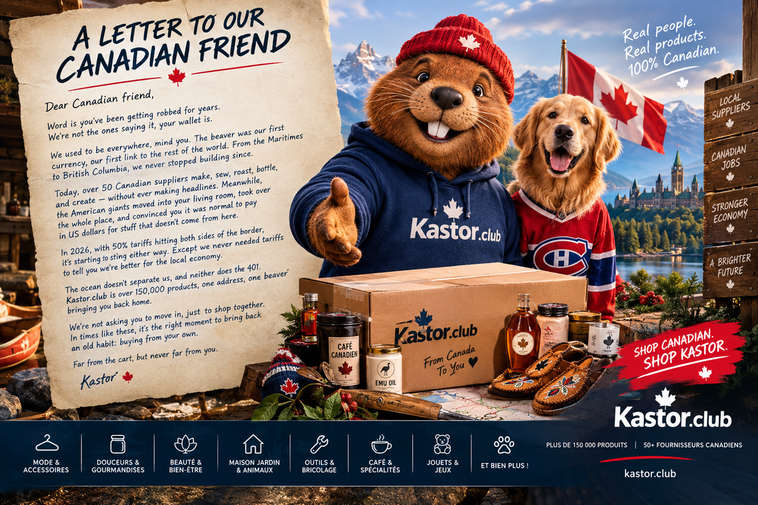 Kastor, le castor canadien, invite les consommateurs à soutenir les fournisseurs d’ici et à acheter canadien