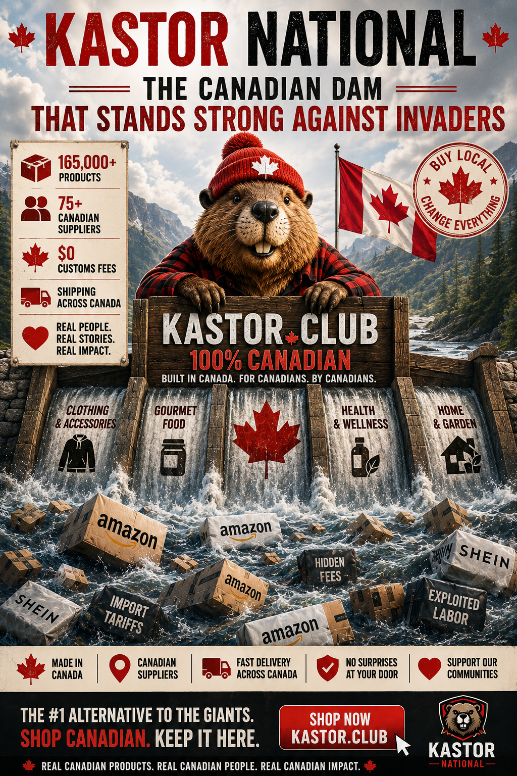 Kastor National — The Canadian Dam That Stands Strong Against Amazon and Shein Invaders