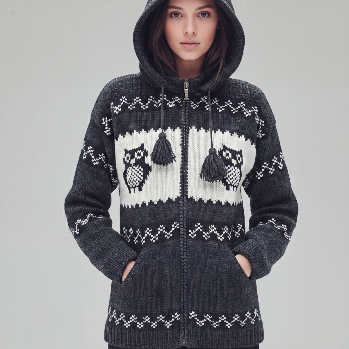 Nocturne Owl Wool Jacket