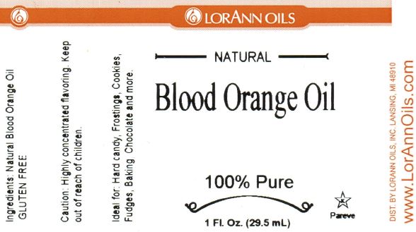 'REDUCED TO CLEAR' Blood Orange Oil Natural - Food Grade Essential Oils 16 oz. - Ships Free Within Canada on Orders Above CAD $199