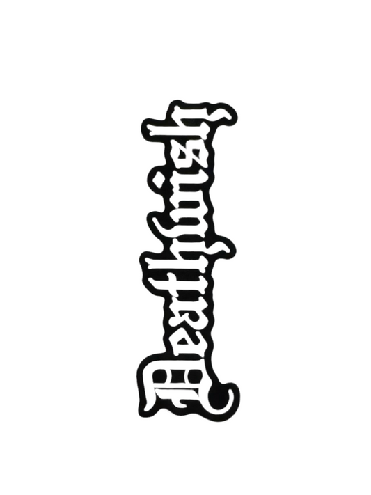 Deathwish 'Gothic' Sticker - Black