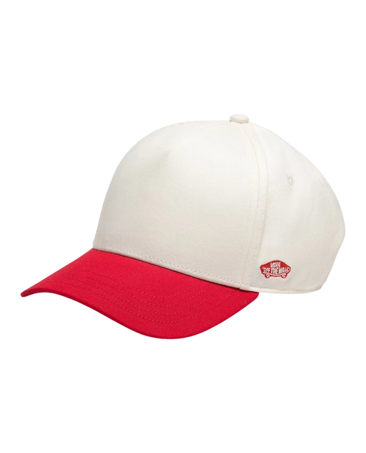 Vans 'Data System' Strapback Cap - Cream/Red