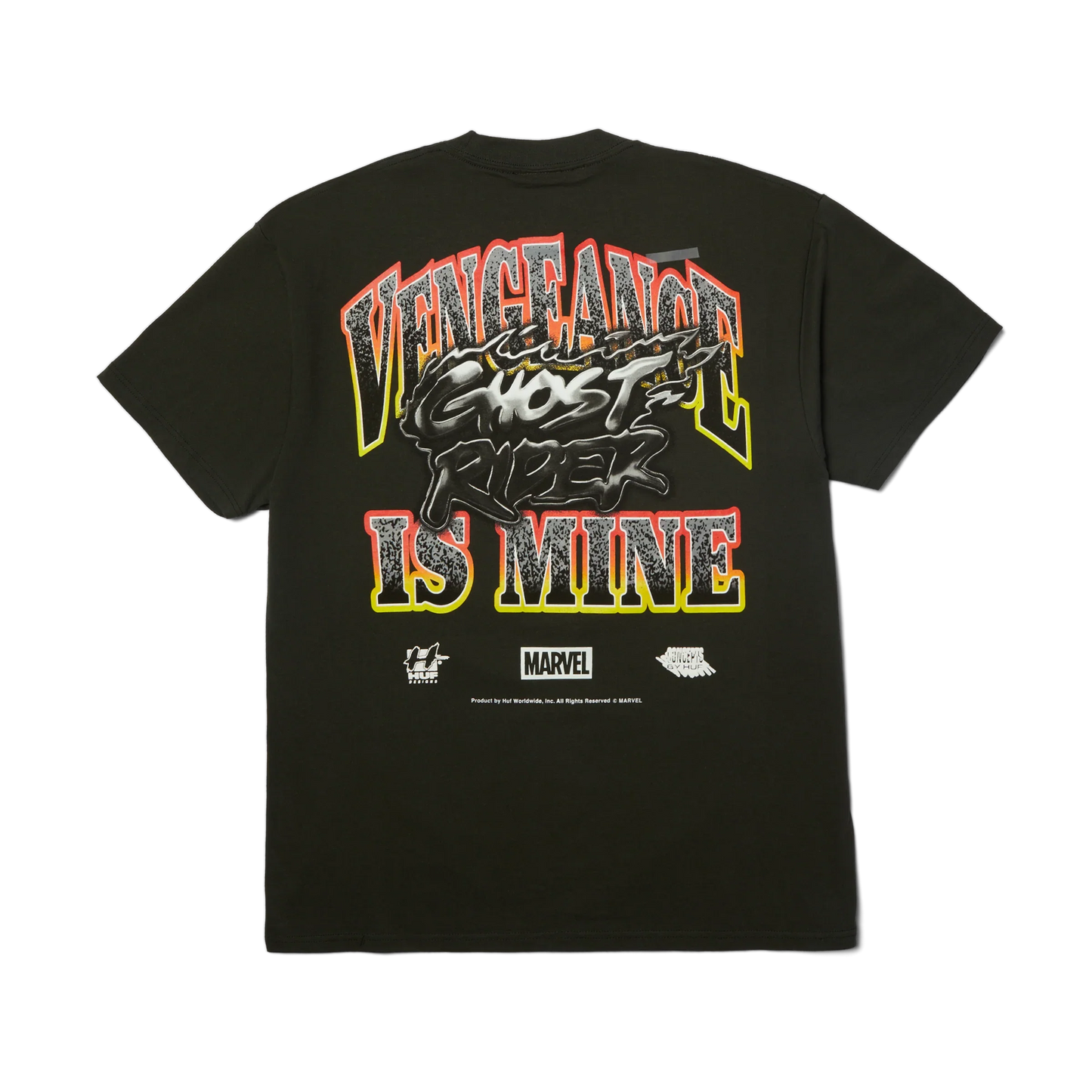HUF x Marvel 'Ghost Rider Vengeance' Tee - Washed Black