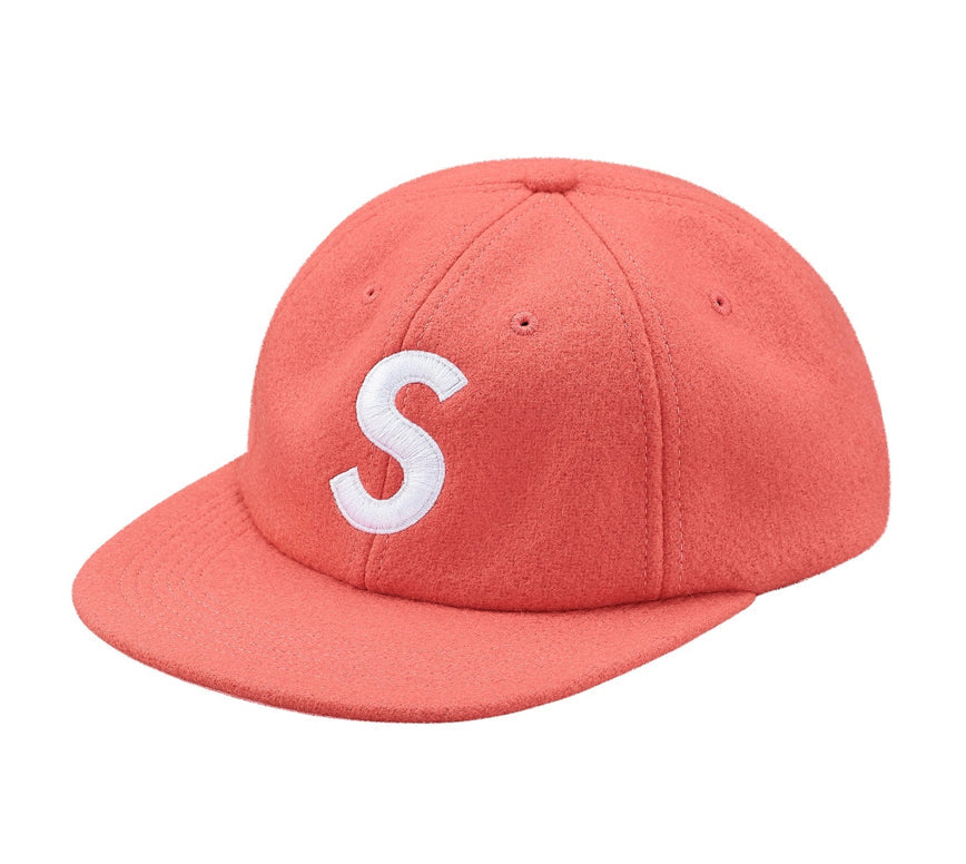 Supreme 'S Logo' Wool 6-Panel Cap - Dark Pin