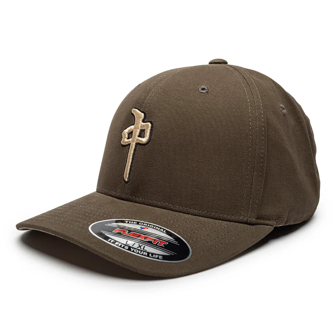 Red Dragon 'OG Puffy' Duck Canvas Flexfit Cap - Brown