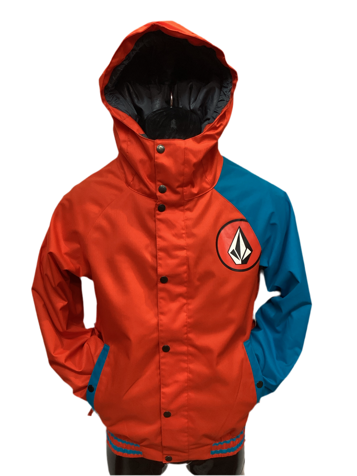 Volcom 'Supernatural' Insulated Winter Jacket - Orange/Blue (KIDS)