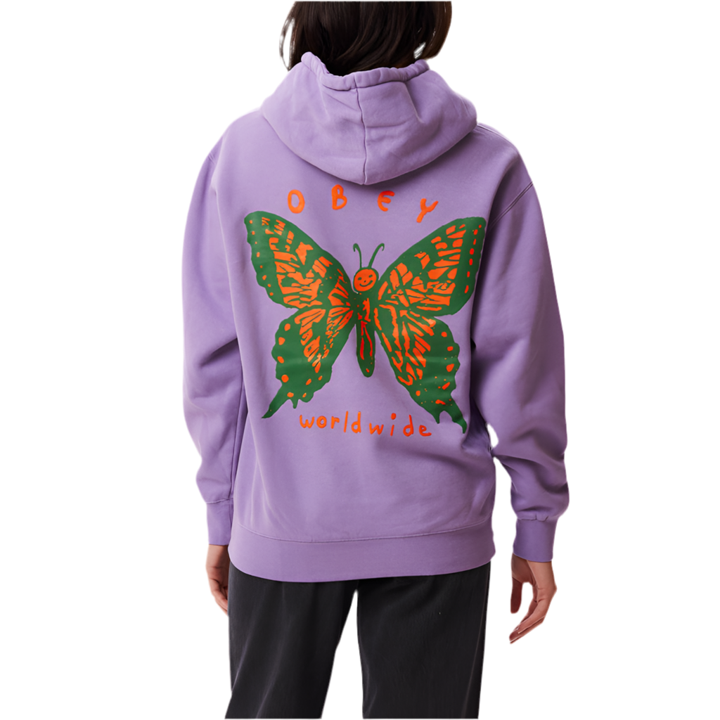 Obey 'Social Butterfly' Hoodie - Lavender Silk (Women’s)