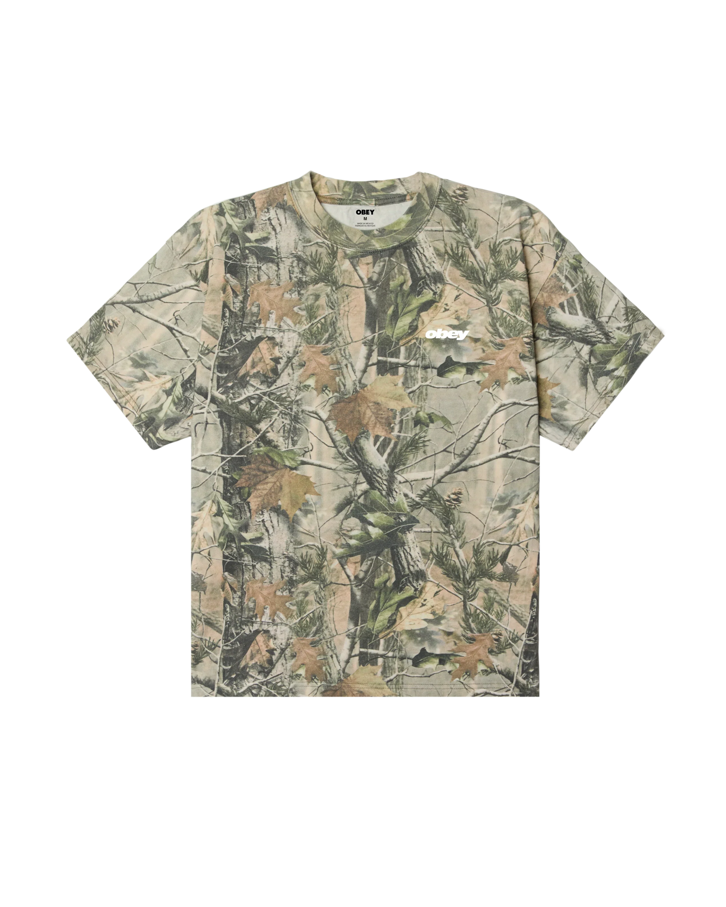 Obey 'Get Up' Heavyweight Tee - Leaf Camo