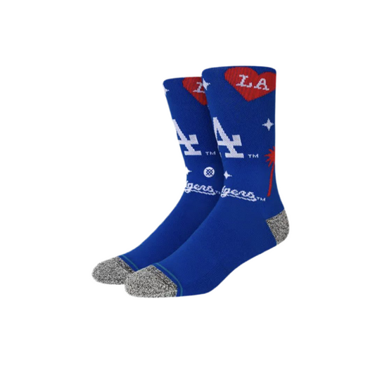 Stance x MLB 'Los Angeles Dodgers Landmark' Crew Socks - Blue/White