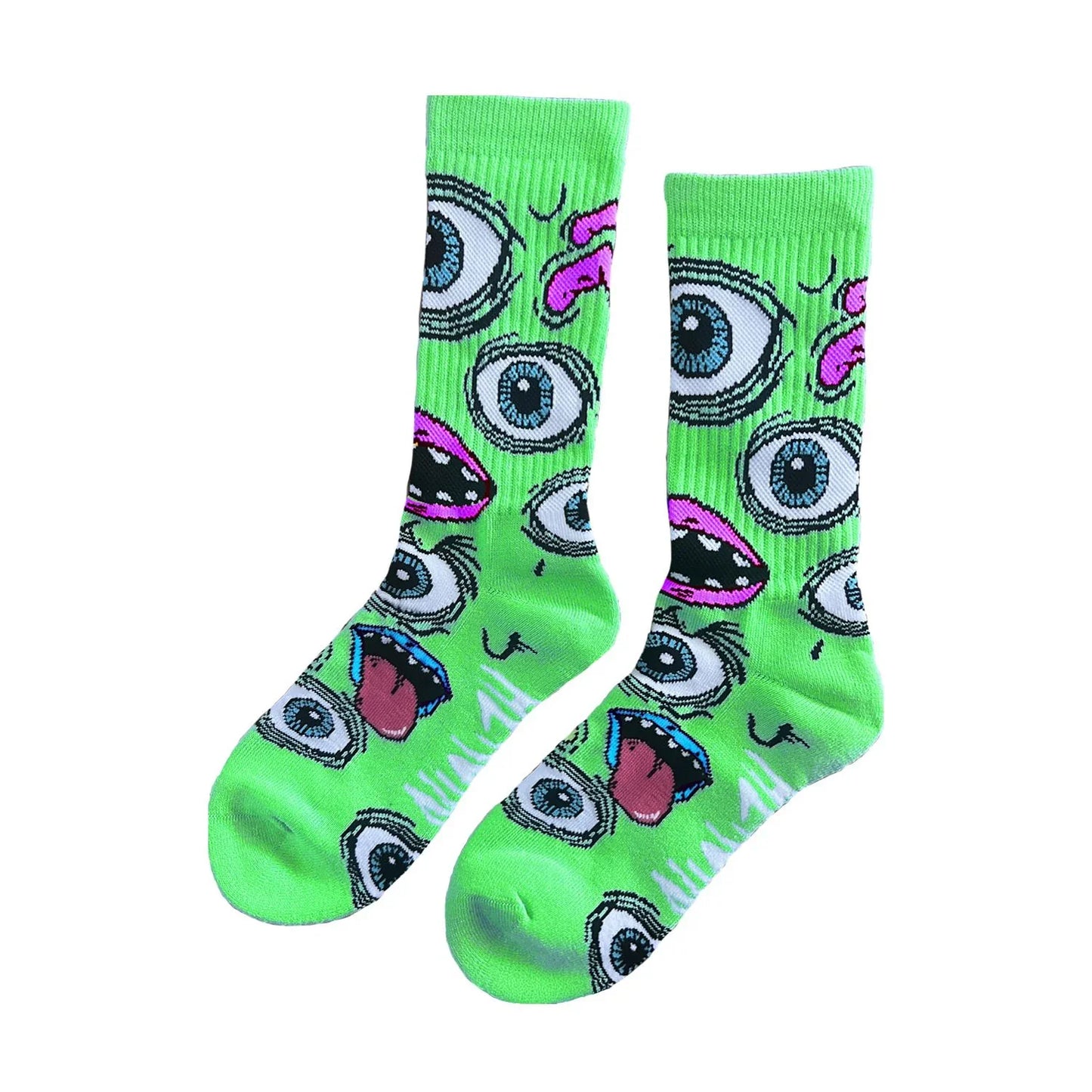 Heroin Skateboards 'Mutant' Crew Socks - Green