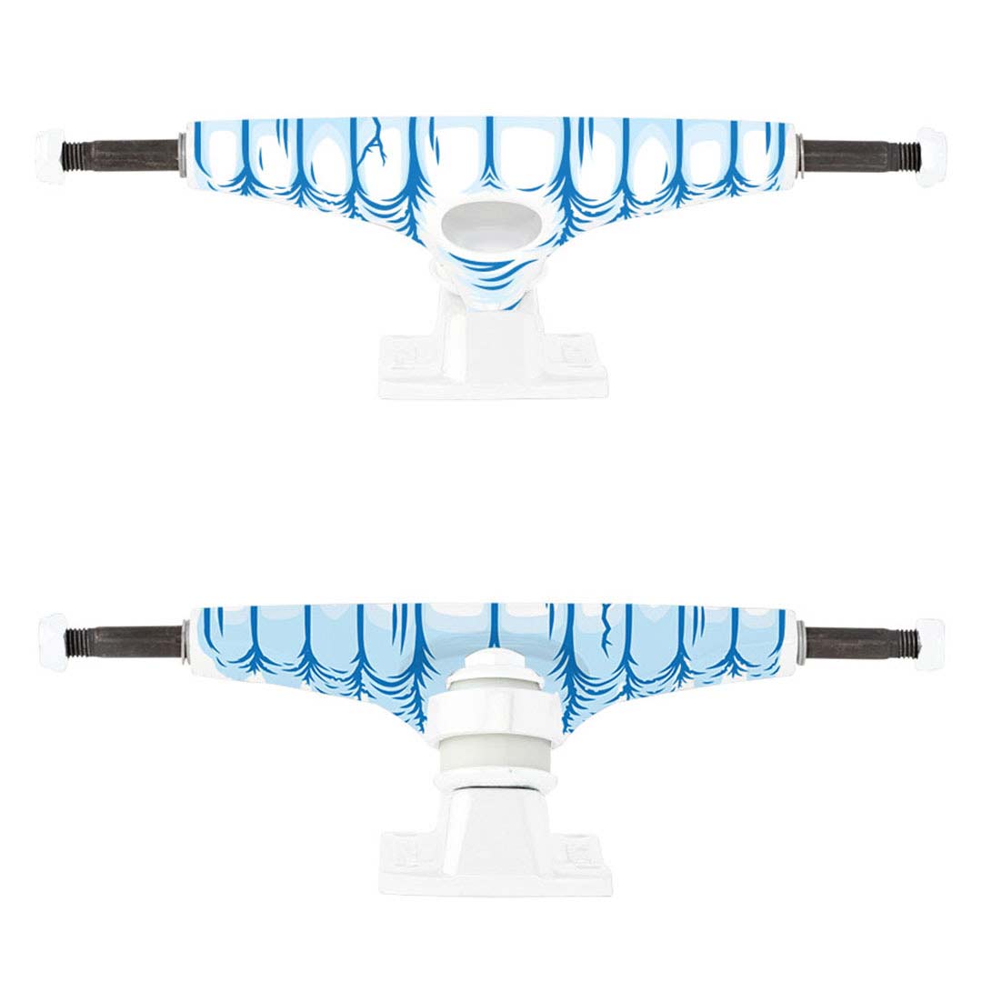 Krux 'K5 Chompers DLK' Trucks - White/Blue