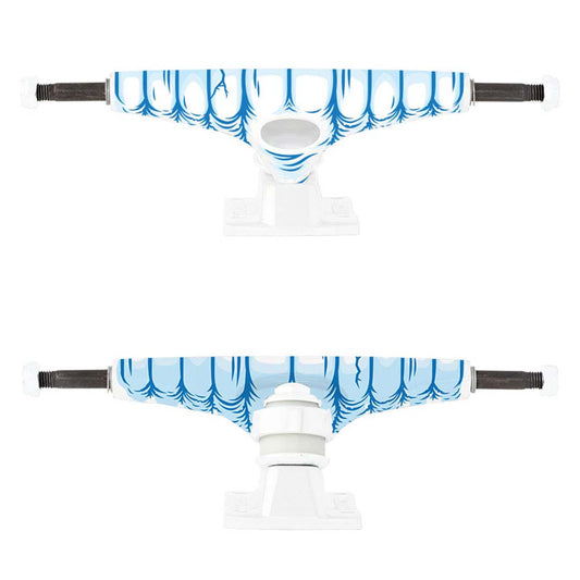 Krux 'K5 Chompers DLK' Trucks - White/Blue