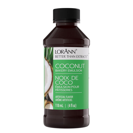 Émulsion de noix de coco pour pâtisserie - 4 oz. - 16 oz. - 1 gallon - 5 gallons - Émulsions de pâtisserie Canada - Livraison gratuite au Canada pour les commandes de plus de 199 CAD