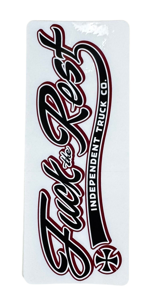 Independent 'Fuck The Rest' Sticker - Red