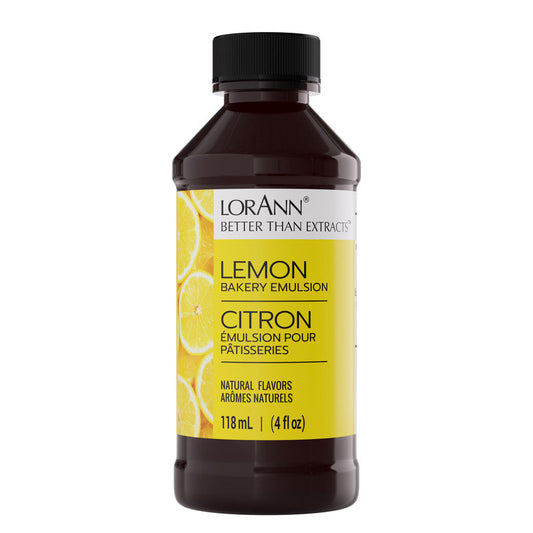 Lemon Bakery Emulsion - 4 oz. - 16 oz. - 1 Gallon - 5 Gallons - Bakery Emulsions Canada - Ships Free Within Canada on Orders Above CAD $199