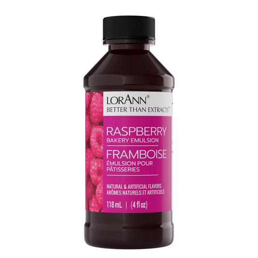 Émulsion de Pâtisserie Framboise - 4 oz. - 16 oz., 1 Gallon, 5 Gallons - Émulsions de Pâtisserie Canada - Livraison Gratuite au Canada pour les Commandes de Plus de 199 CAD