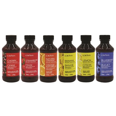 Pack varié d'émulsions fruitées de Baker - 6 x 4 oz. - Émulsions de boulangerie Canada - Livraison gratuite au Canada pour les commandes de plus de 199 CAD