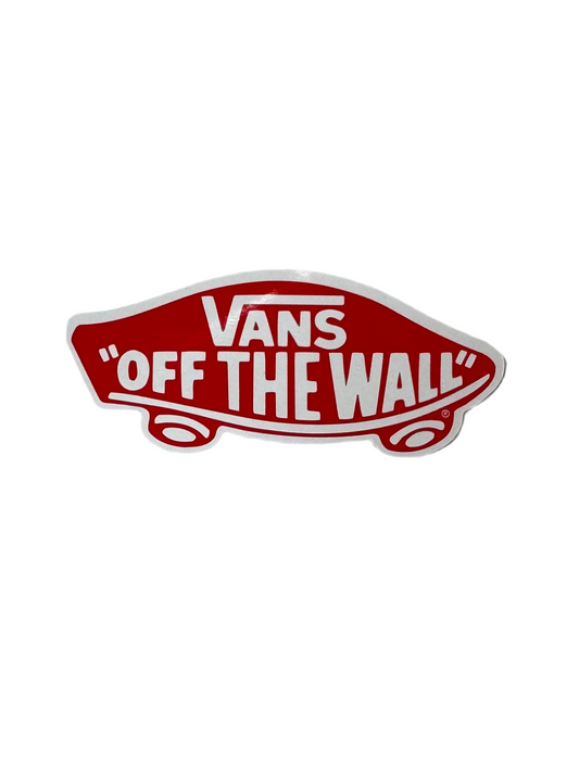 Vans 'OG Logo' Sticker - Red