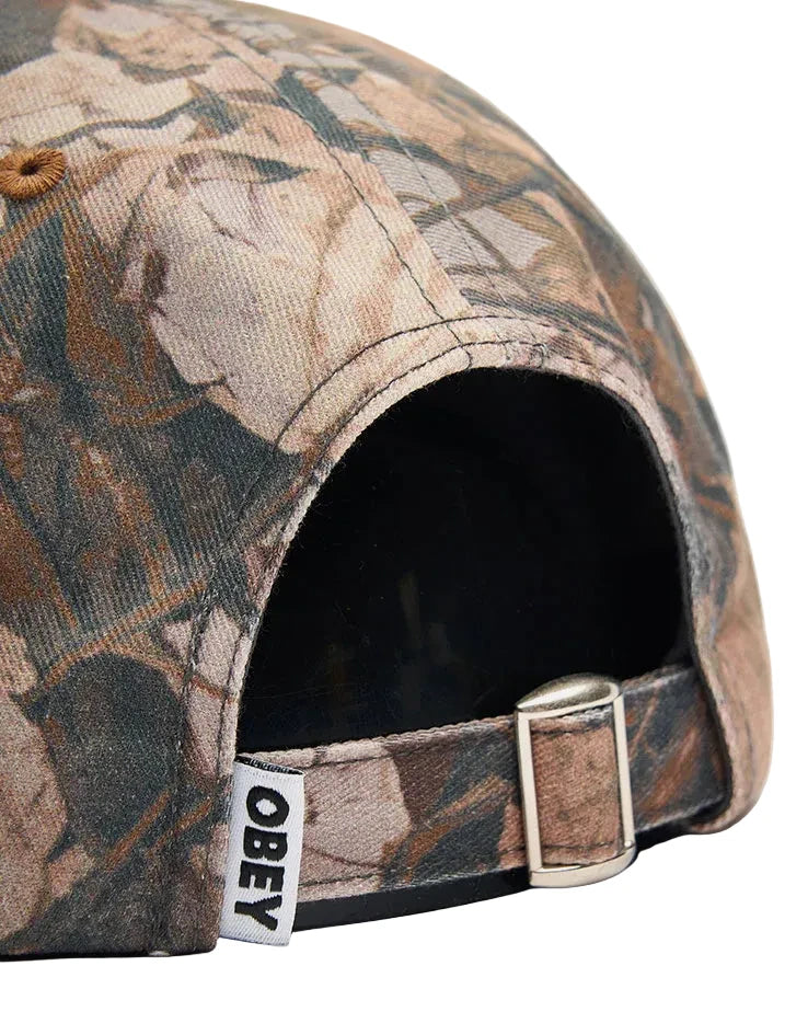 Obey 'Pigment Slanted' 6-Panel Strapback Cap - Fence Camo Multi