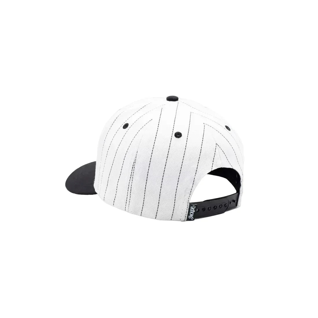 Jacker 'Classic Stripe' Snapback Cap - Black/White