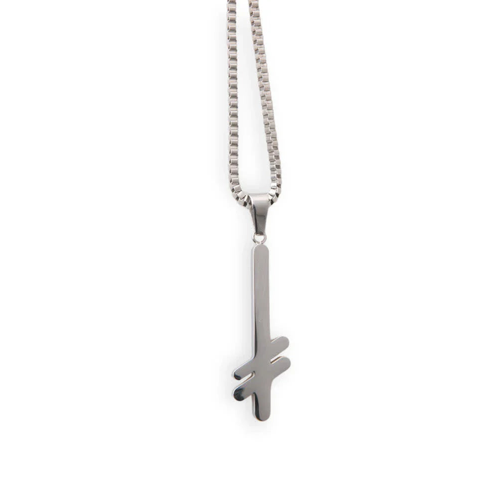 Deathwish 'Gang Logo' Necklace - Silver