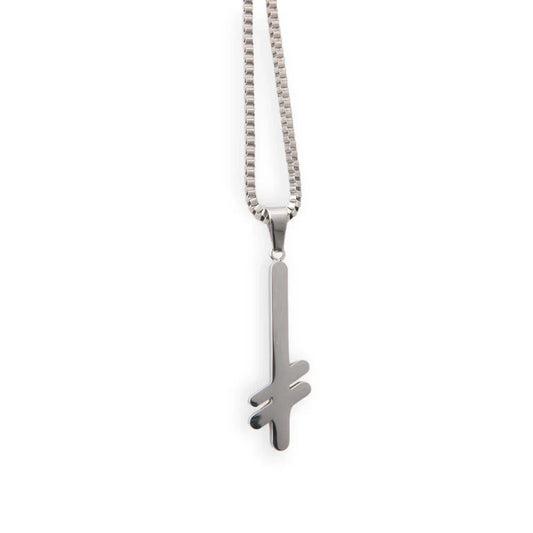 Deathwish 'Gang Logo' Necklace - Silver