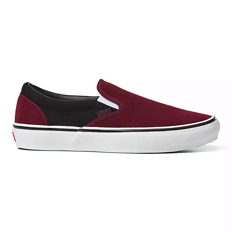 Vans 'Skate Slip-On' Shoes - Port/Black