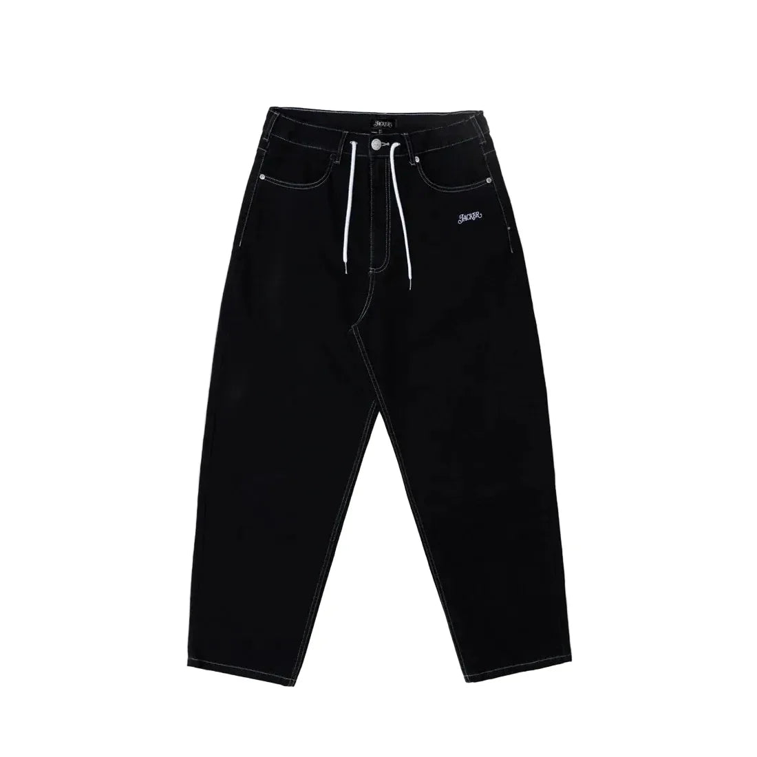 Jacker 'Classic' Denim Baggy Pants - Black