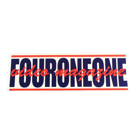 411VM 'Funk Logo' Sticker - Navy